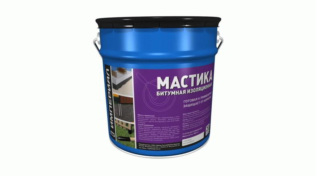 Mastic penebat bitumen TechnoNicol Imperial 20 l