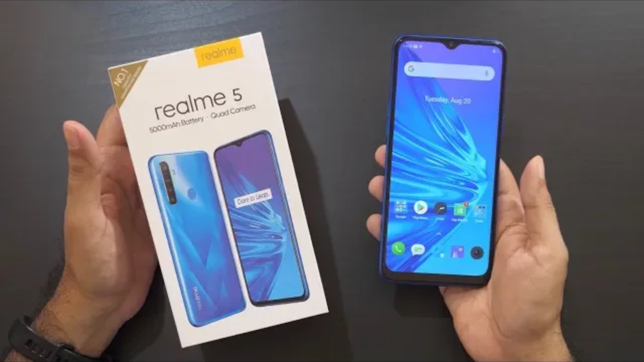 Telefon pintar Realme 5 - kebaikan dan keburukan