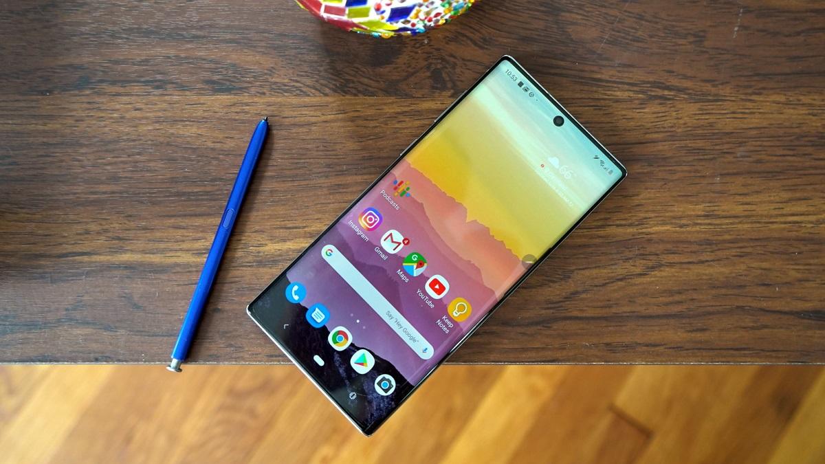 Samsung Galaxy Note10 Lite smarttelefonanmeldelse