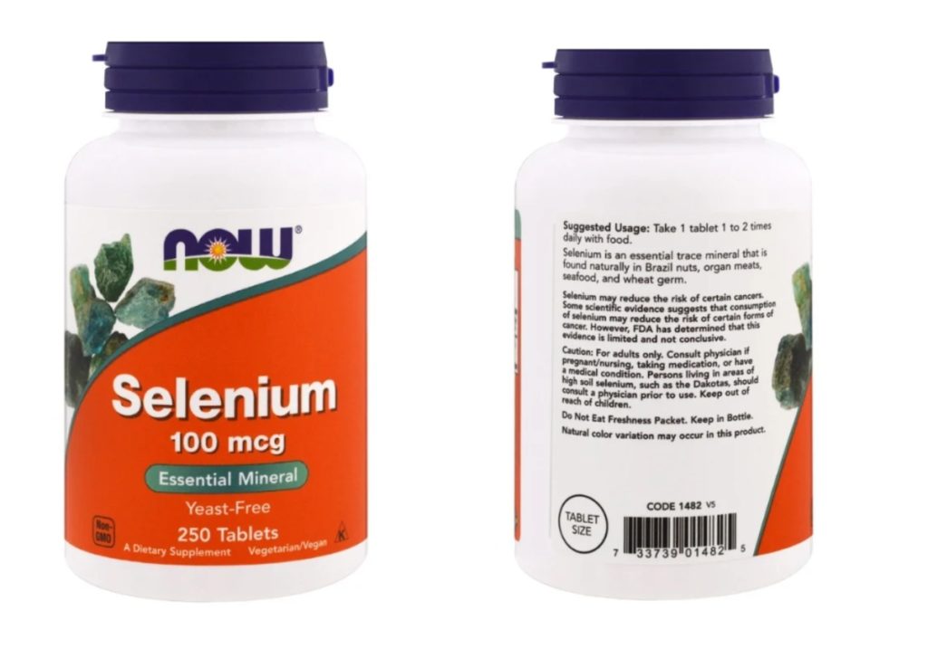  Tab Selenium. 100 mcg # 250